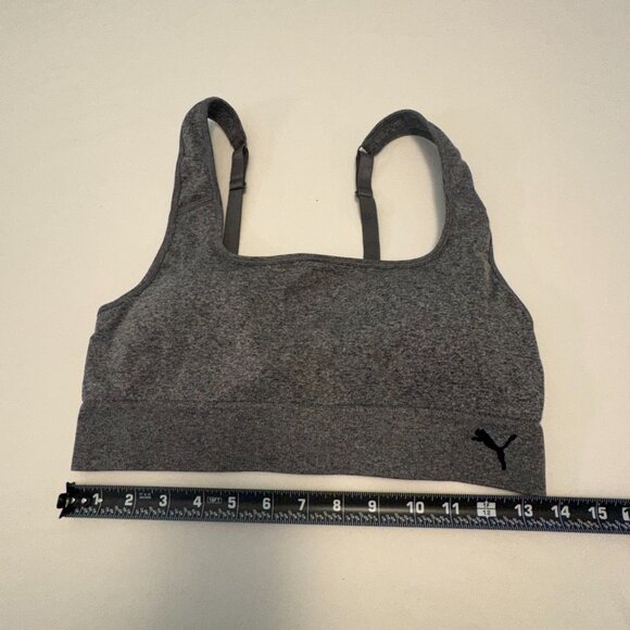 Puma Sports Bra – Size XL – Grey Heather - 0126 - Picture 4 of 6